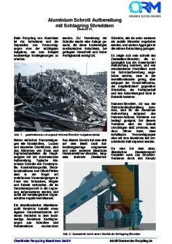 Prospekt Aluminium Shredderanlagen