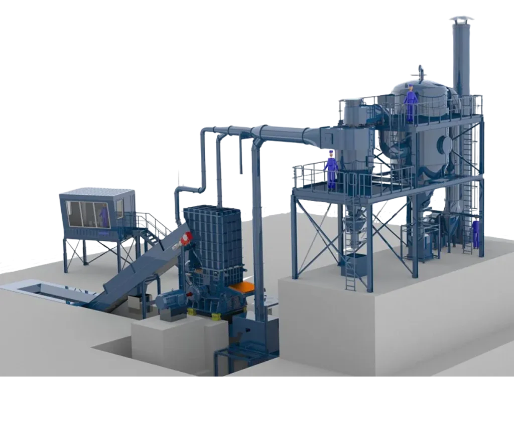 aluminium shredder installation