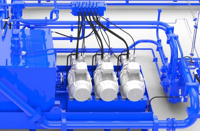 Hydraulikanlage Schrottschere