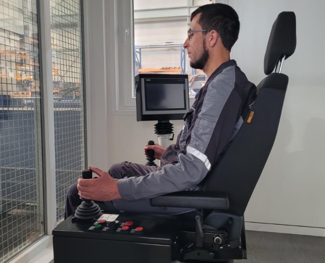 Stationäre Schrottscheren 5 Steuersitz Bedienung Schrottschere